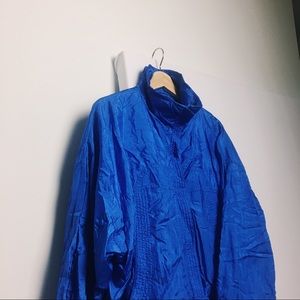 Bright Blue Waterproof and Lightweight Jacket